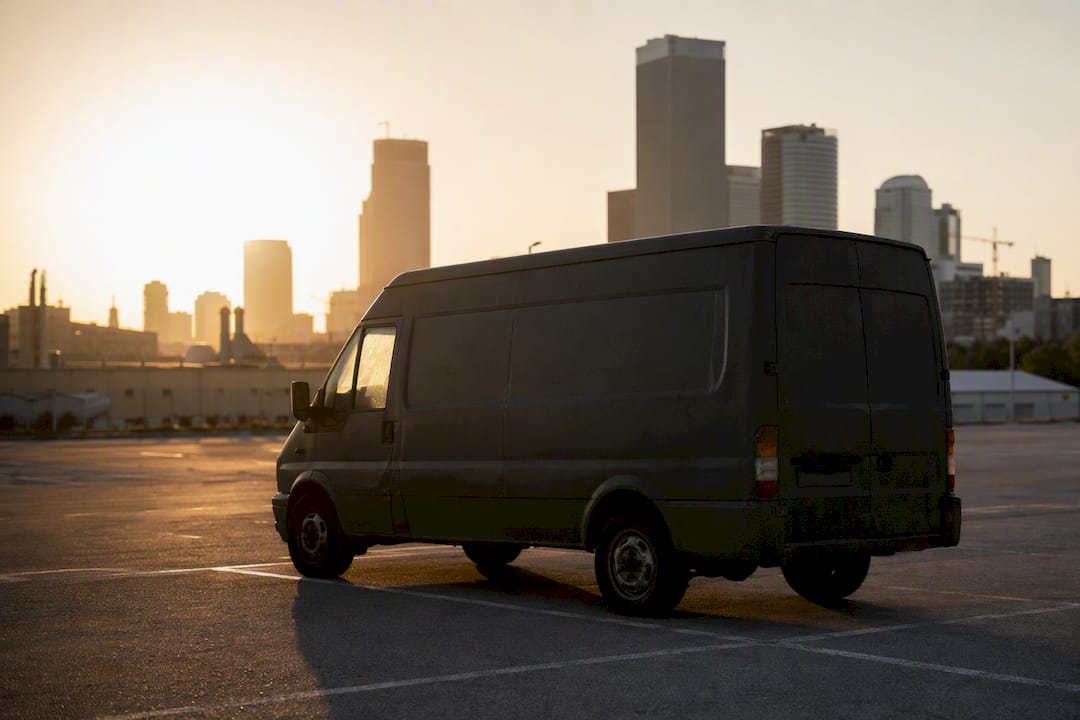 Van silhouette representing scrap value factors
