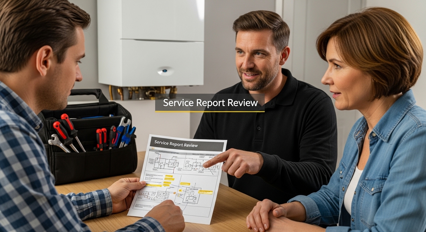 boiler service report review
