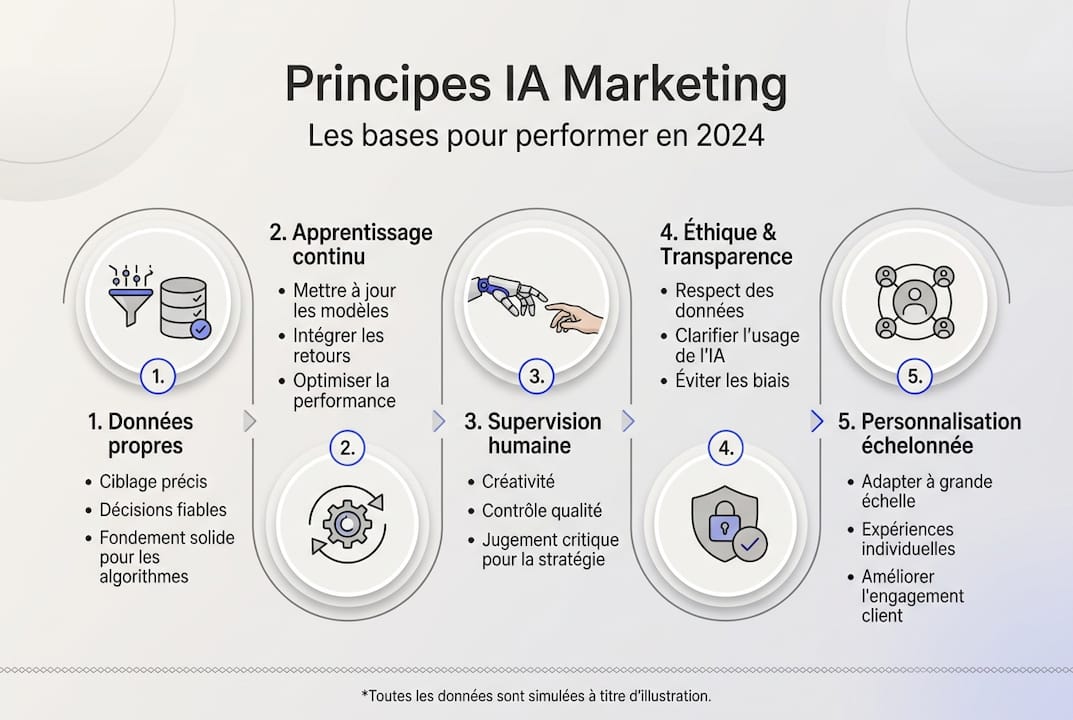 Infographie : les fondamentaux de l’IA appliqués au marketing