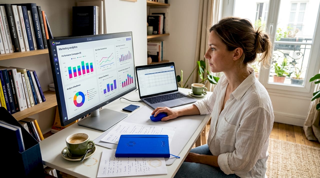 Un responsable marketing s’assure de l’efficacité des dispositifs de contrôle des biais dans l’intelligence artificielle.