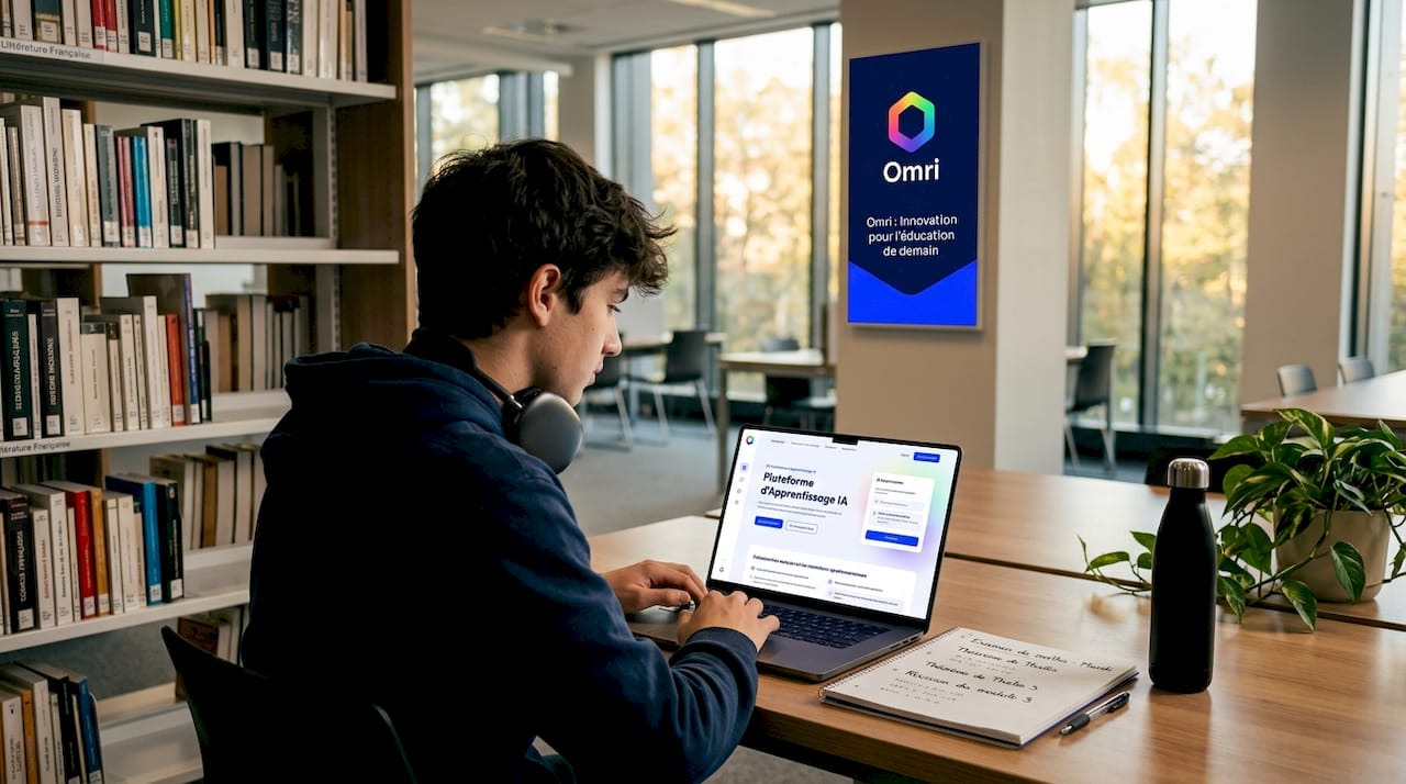 Un lycéen qui fait appel à l’intelligence artificielle pour se faire accompagner dans ses études