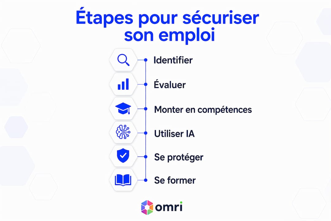 Infographie : les clés pour protéger son emploi face à l’essor de l’IA