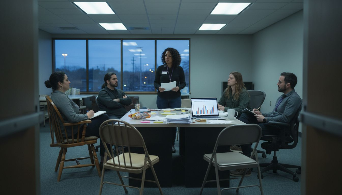 Community group giving brand feedback