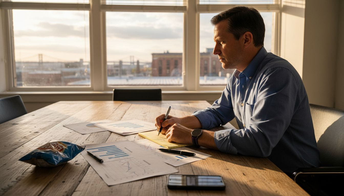 Entrepreneur balancing purpose and profit decisions