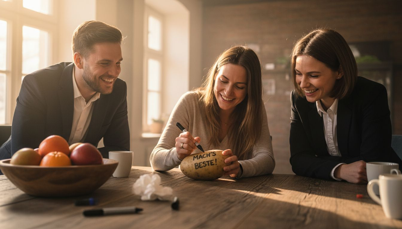 Original potato gifts are creatively designed in a team, and fun is guaranteed.