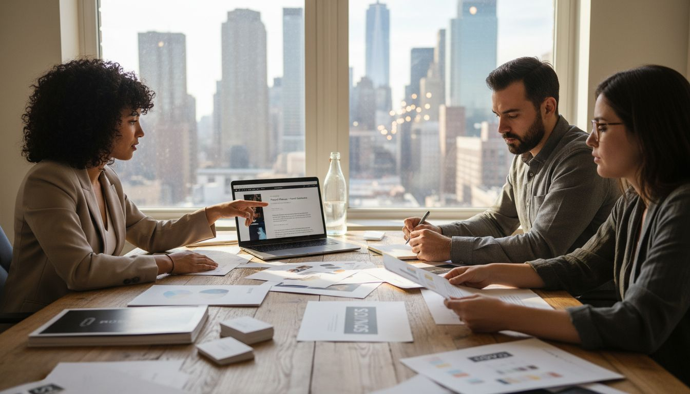 Branding team planning U.S. market entry