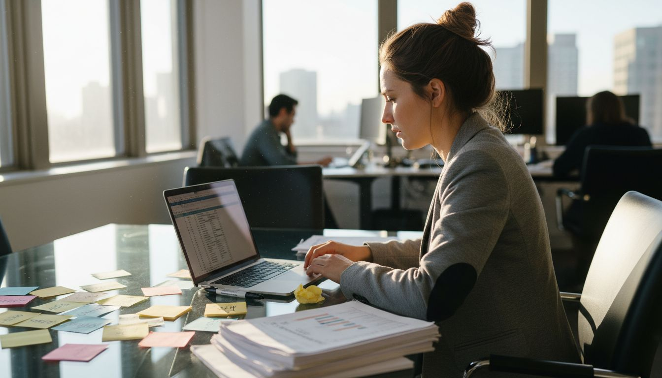 Marketing manager working on brand positioning