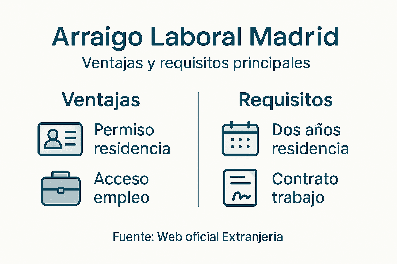 Infografía: todo lo que debes saber sobre los requisitos y beneficios del arraigo laboral