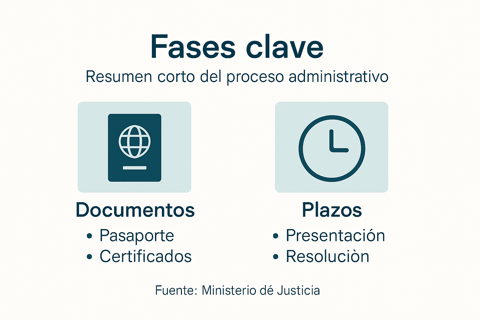 Guía visual sobre los trámites y documentación necesarios para obtener la nacionalidad española
