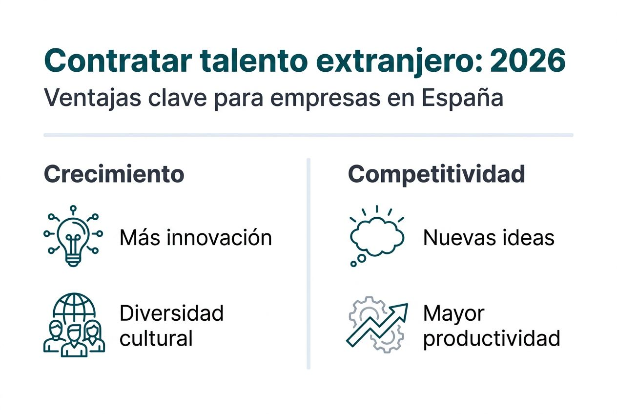 Infografía: Los beneficios de incorporar talento internacional en las empresas