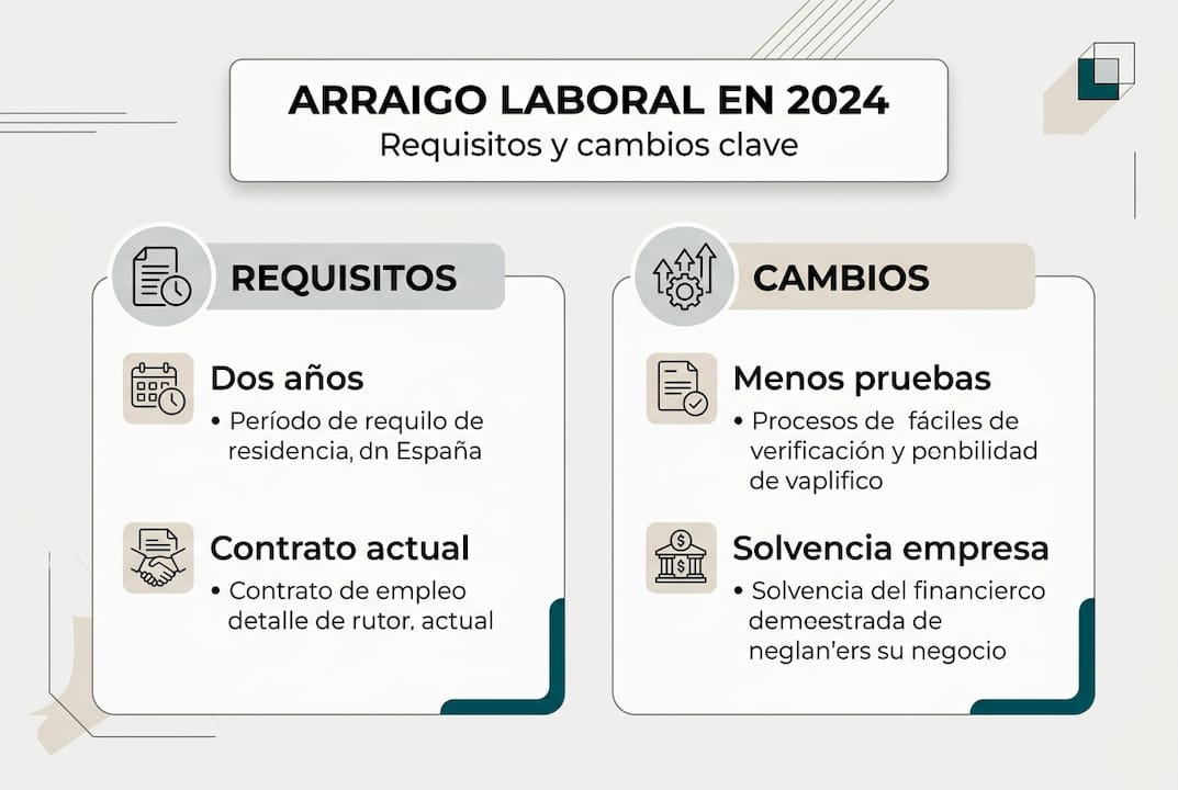 Guía visual sobre los requisitos y novedades en el arraigo laboral