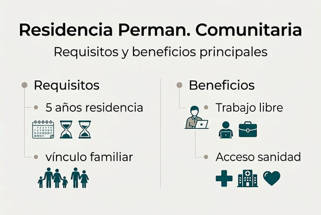 Guía visual sobre los requisitos y ventajas de obtener la residencia