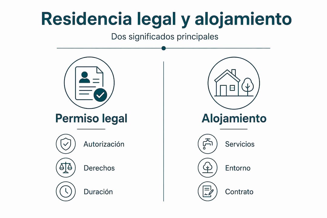 Infografía: diferencias clave entre permisos legales y residencias estudiantiles
