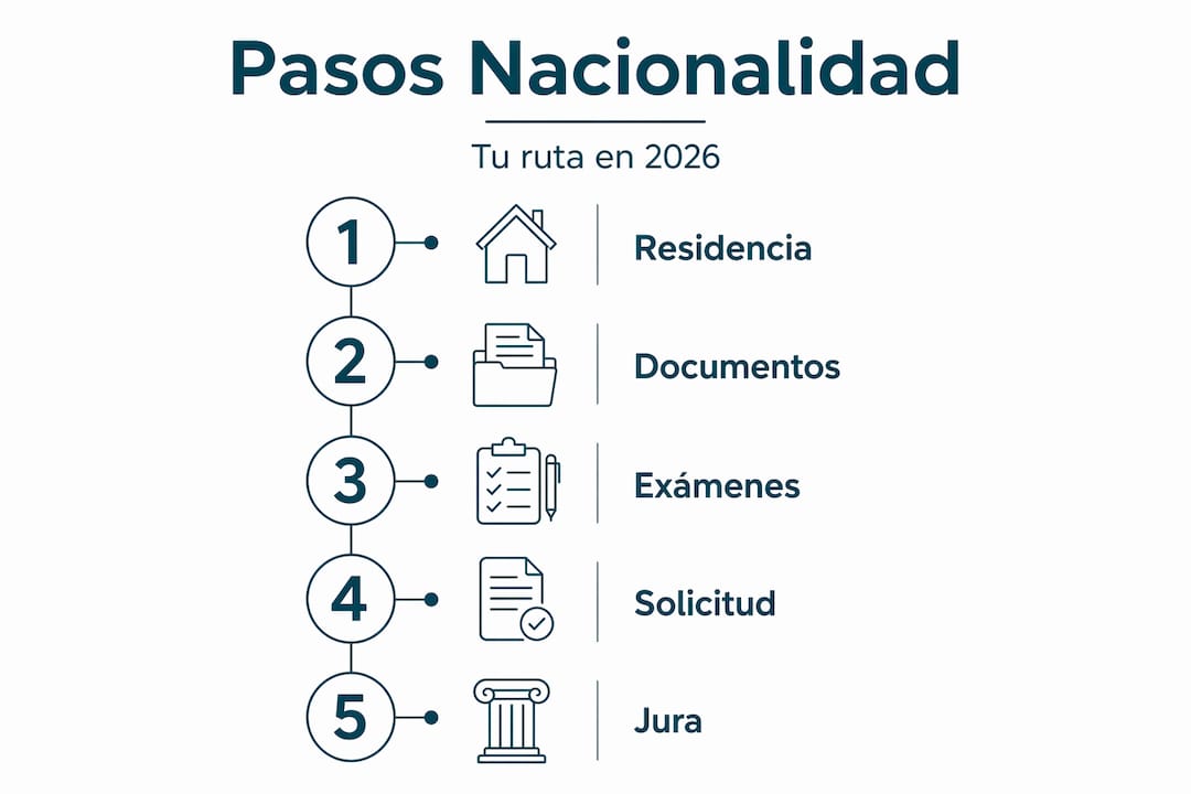 Infografía: guía paso a paso para obtener la doble nacionalidad española