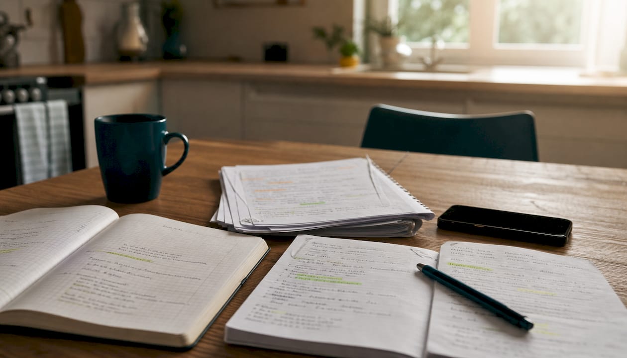 Recursos para preparar el examen DELE A2 organizados en mi escritorio