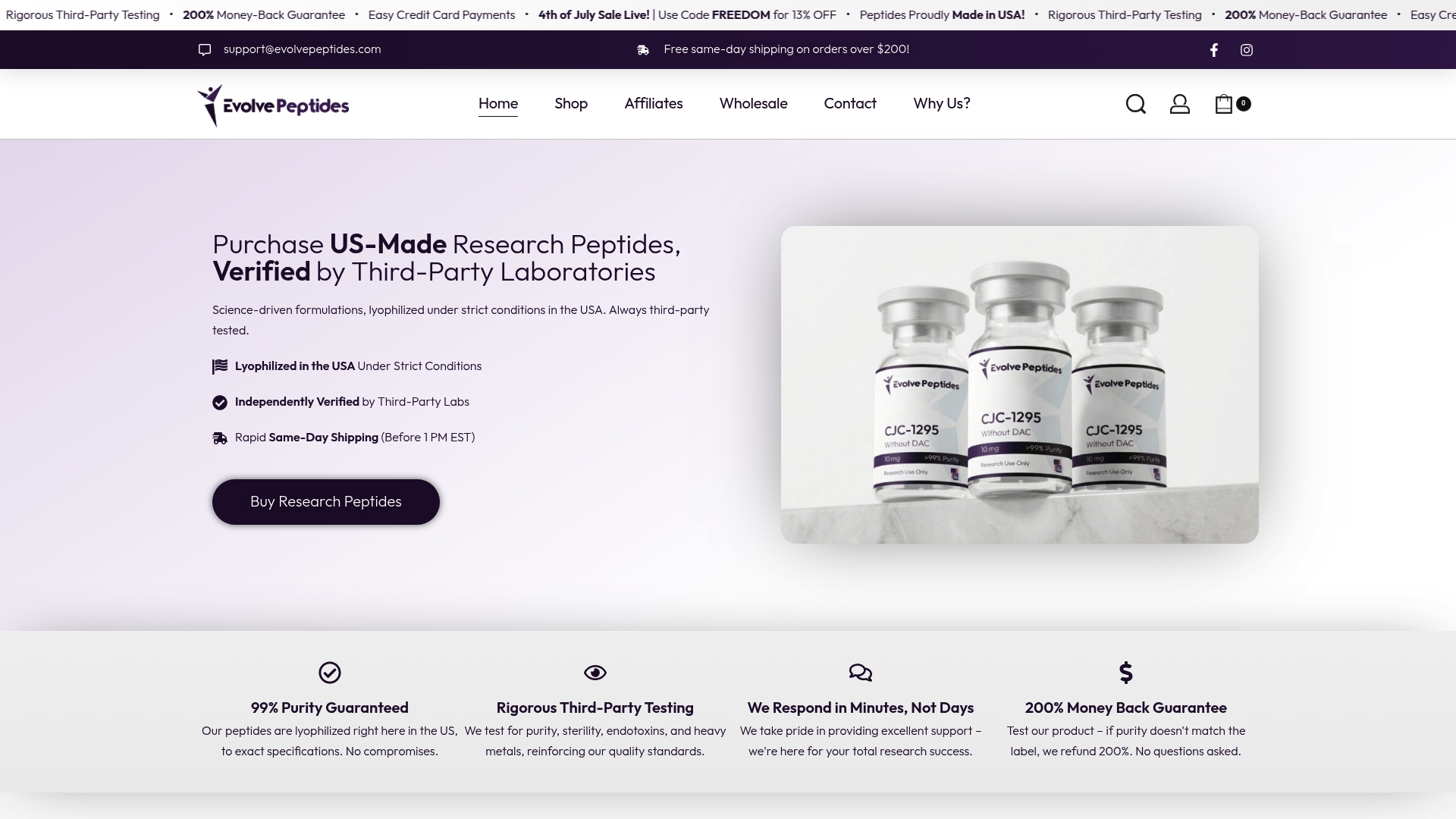 https://evolvepeptides.com