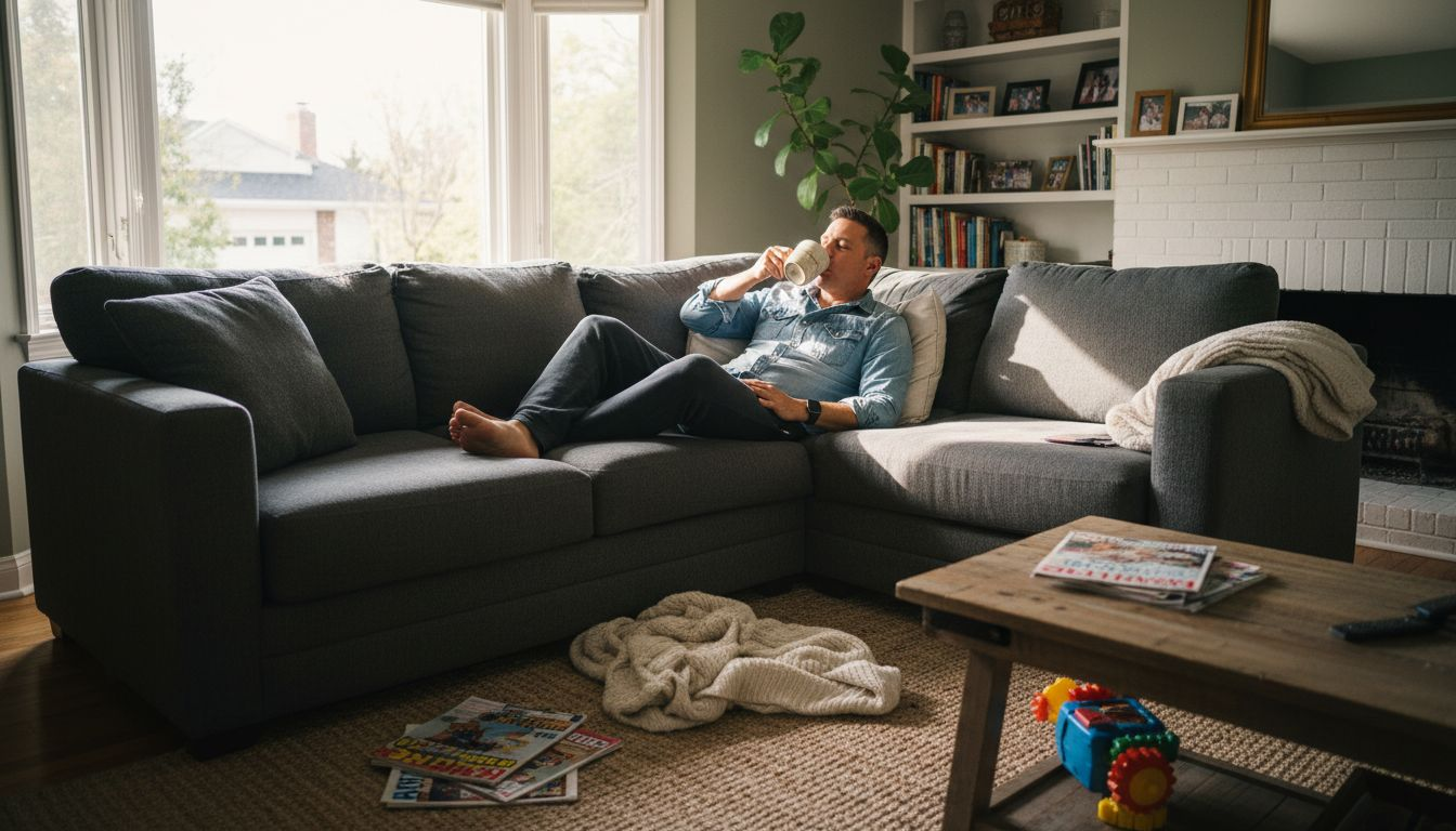 Renovated living room reduces stress visibly