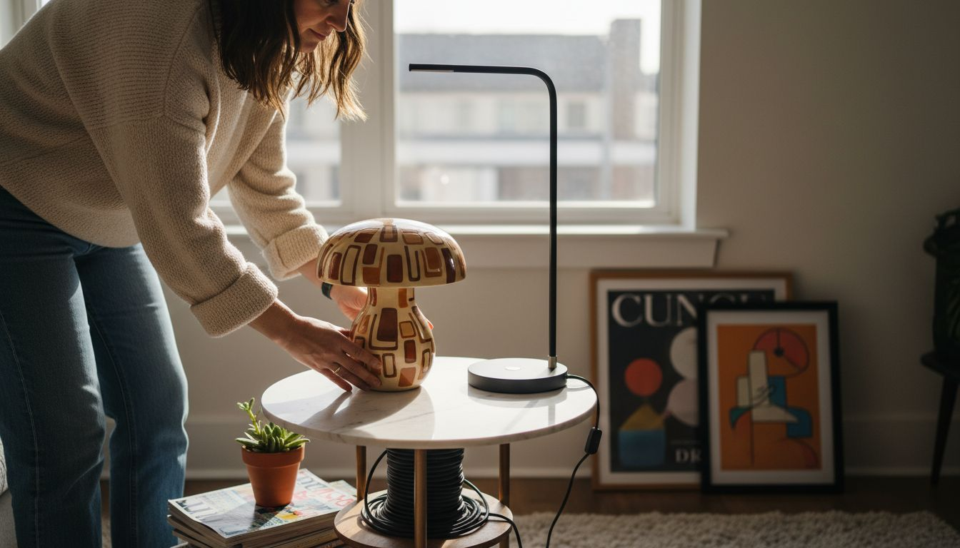 Mixing vintage and modern decor details