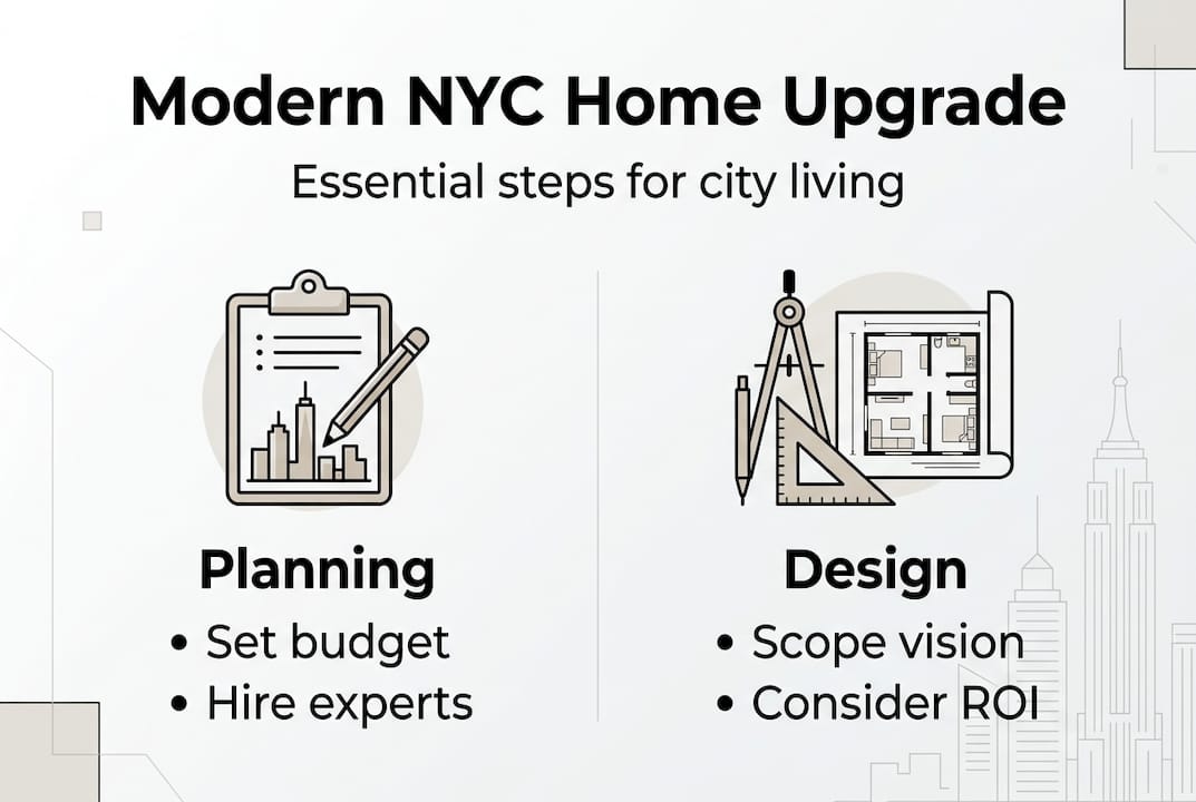 Infographic of NYC home upgrade key steps