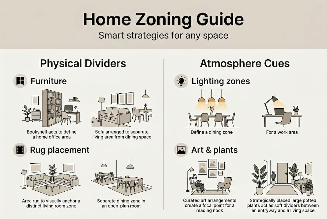 Infographic shows main home zoning strategies