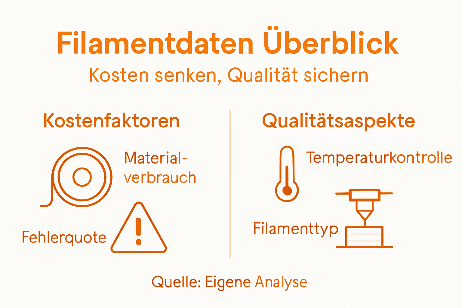 Übersicht: Filament – Preise, Eigenschaften und Qualitätsvergleich