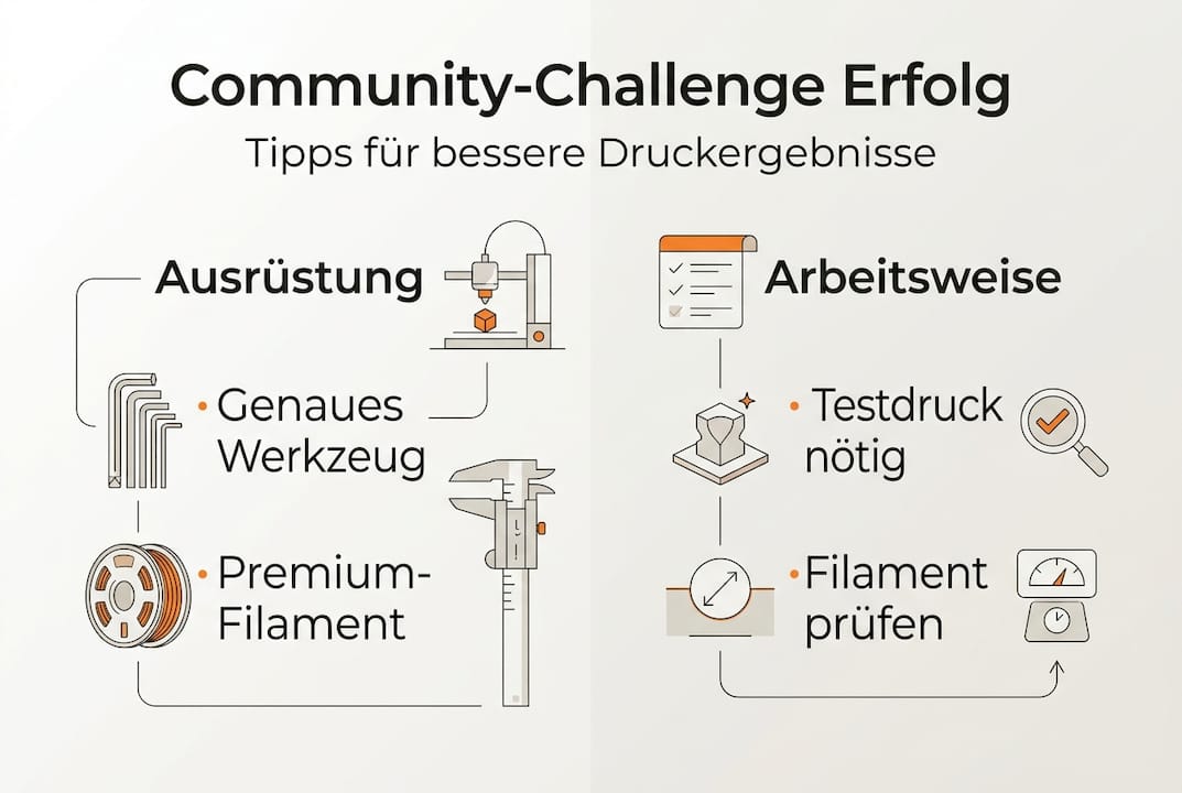 Diese Infografik zeigt, worauf es bei erfolgreichen 3D-Druck-Projekten wirklich ankommt.