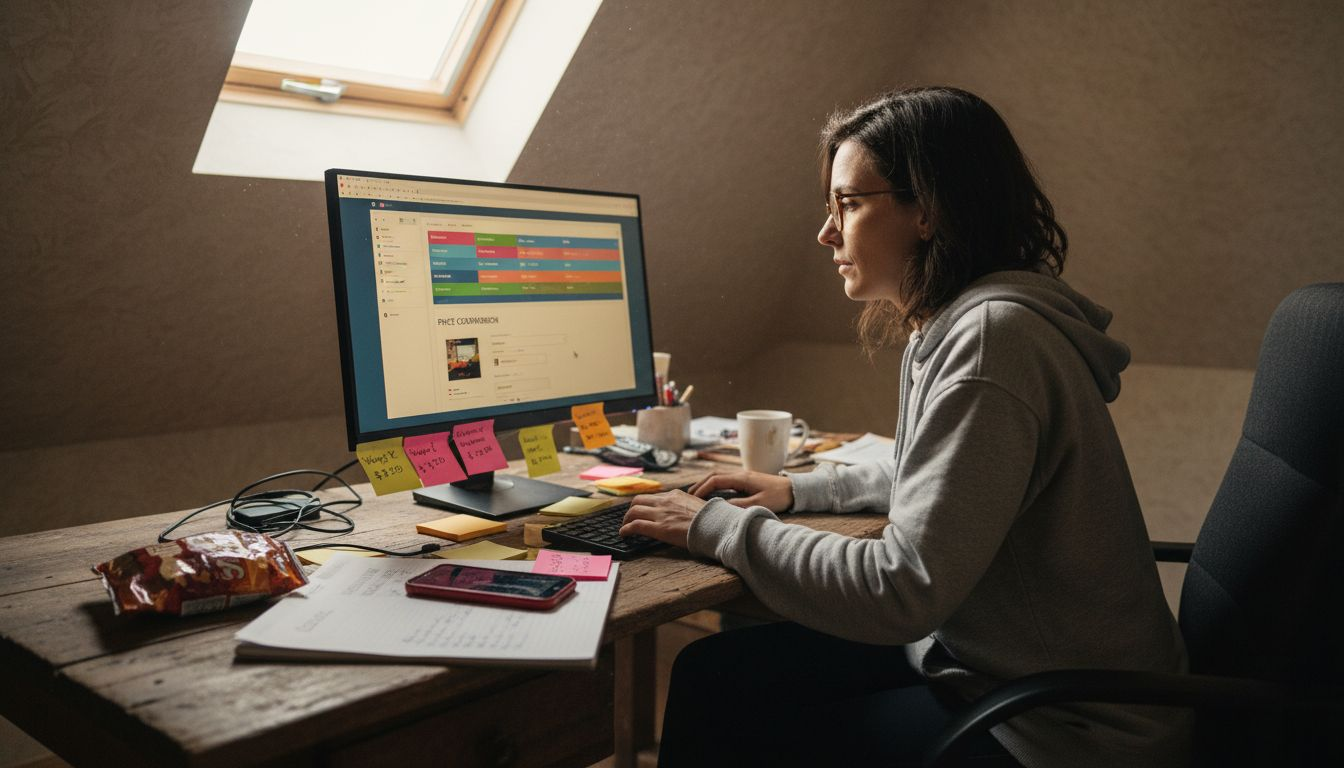 Person adding products to price dashboard