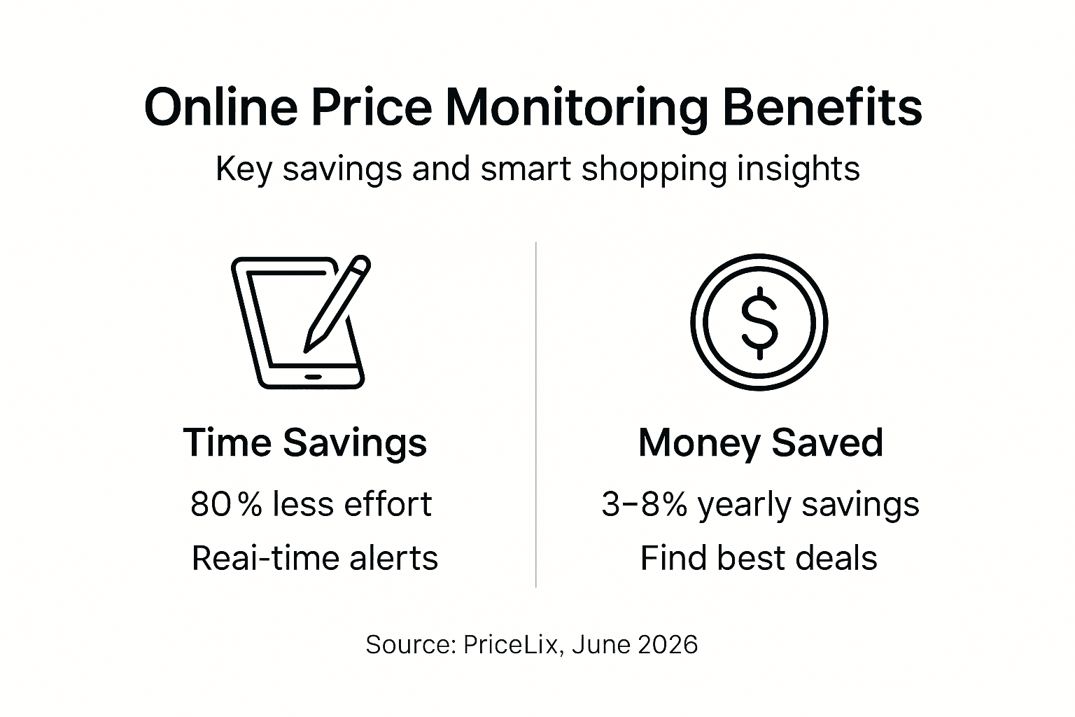 Infographic highlighting price monitoring benefits