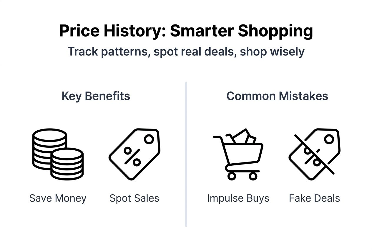 Infographic on price history and online shopping