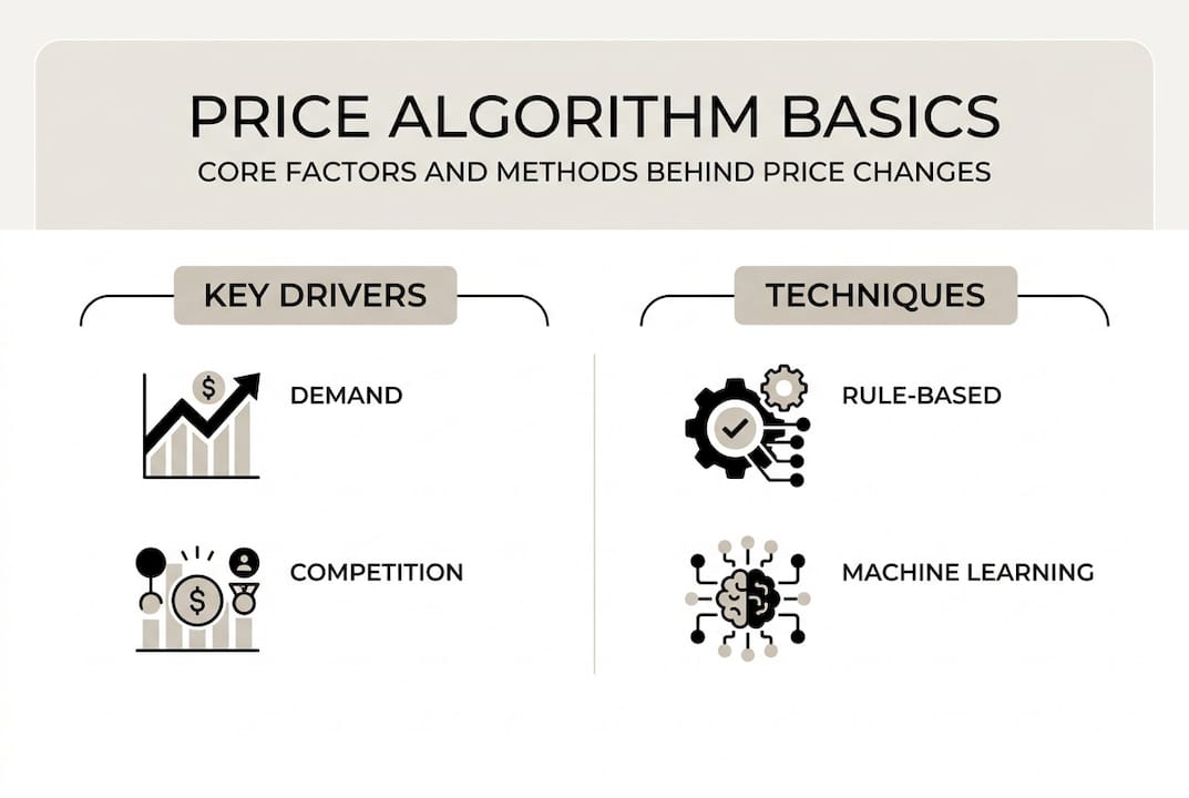 Infographic explains price algorithm basics and methods