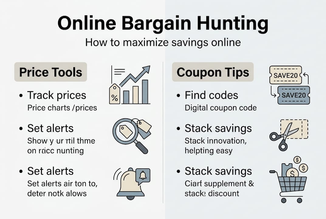 Infographic about maximizing online savings