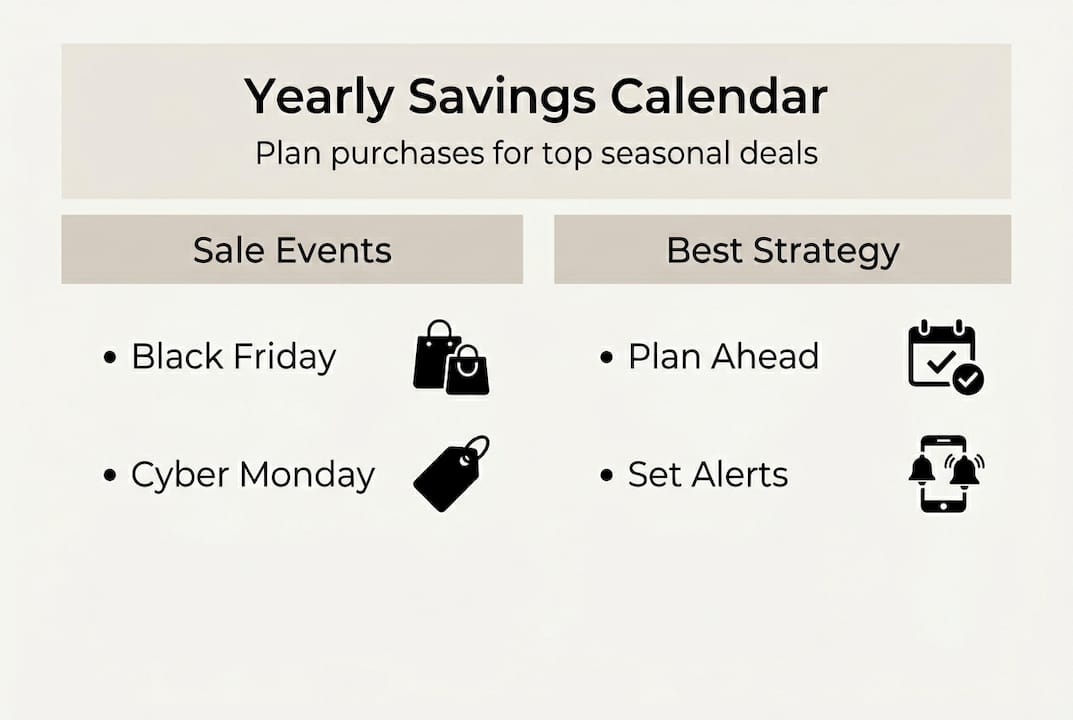 Infographic summarizing seasonal sales and strategies