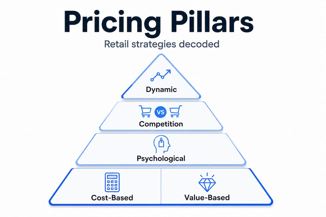 Infographic on five retail pricing pillars