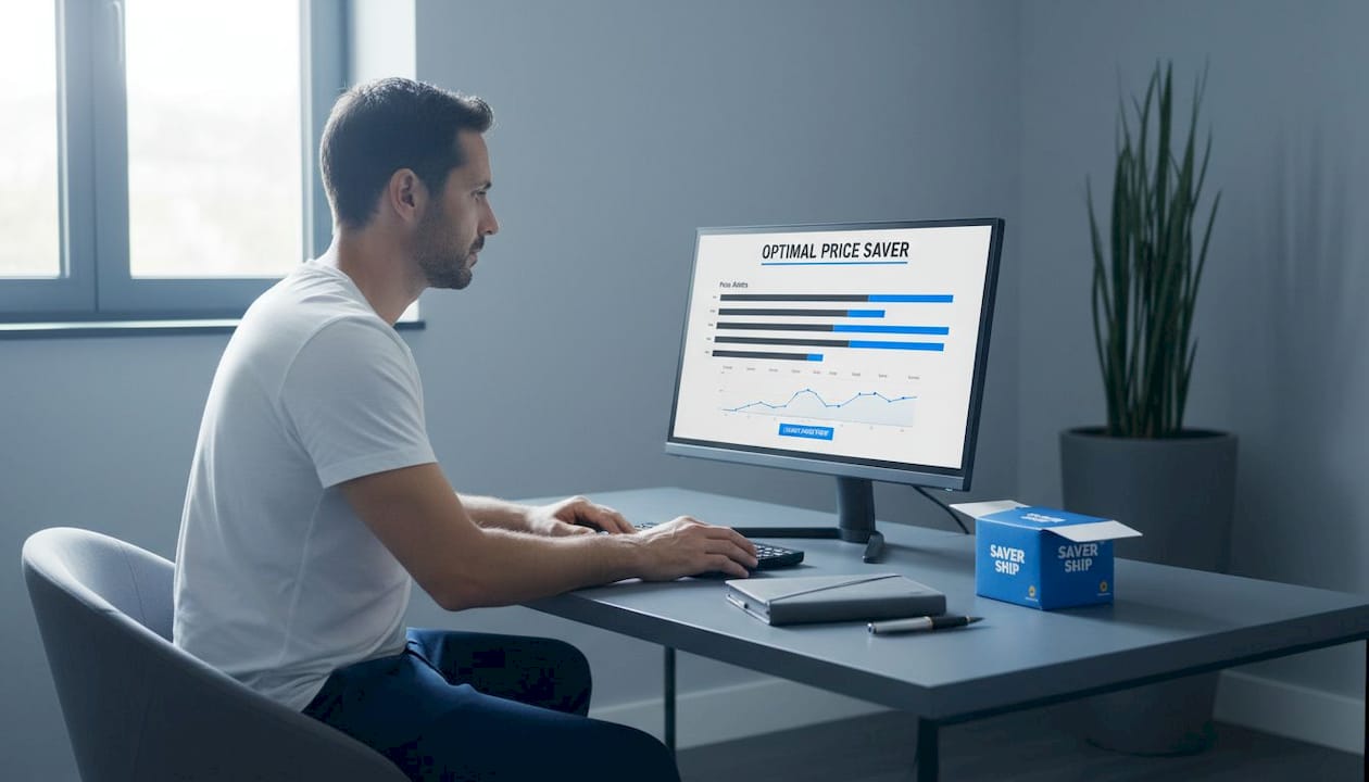 Man explores price dashboard with tracker tool
