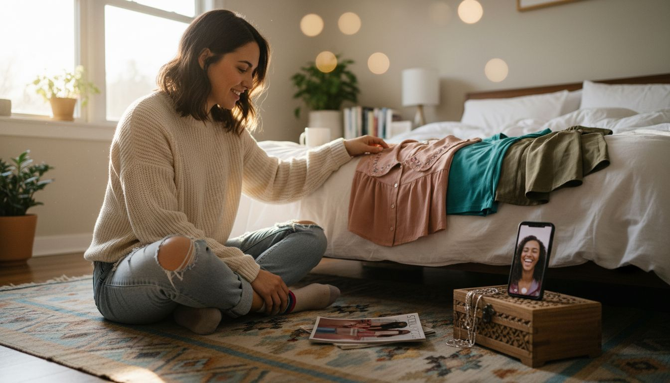 Woman develops personal style at home