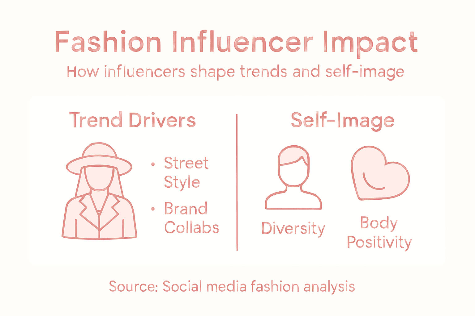 Fashion influencer impact infographic overview