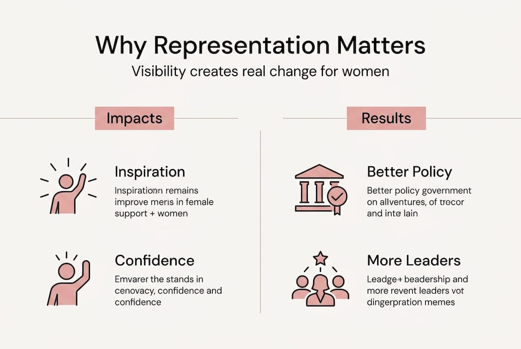 Infographic female representation impact results