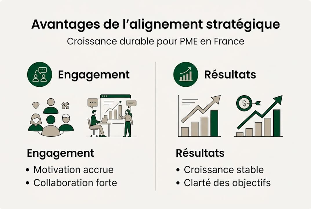 Infographie : pourquoi l’alignement stratégique est un atout pour les PME françaises