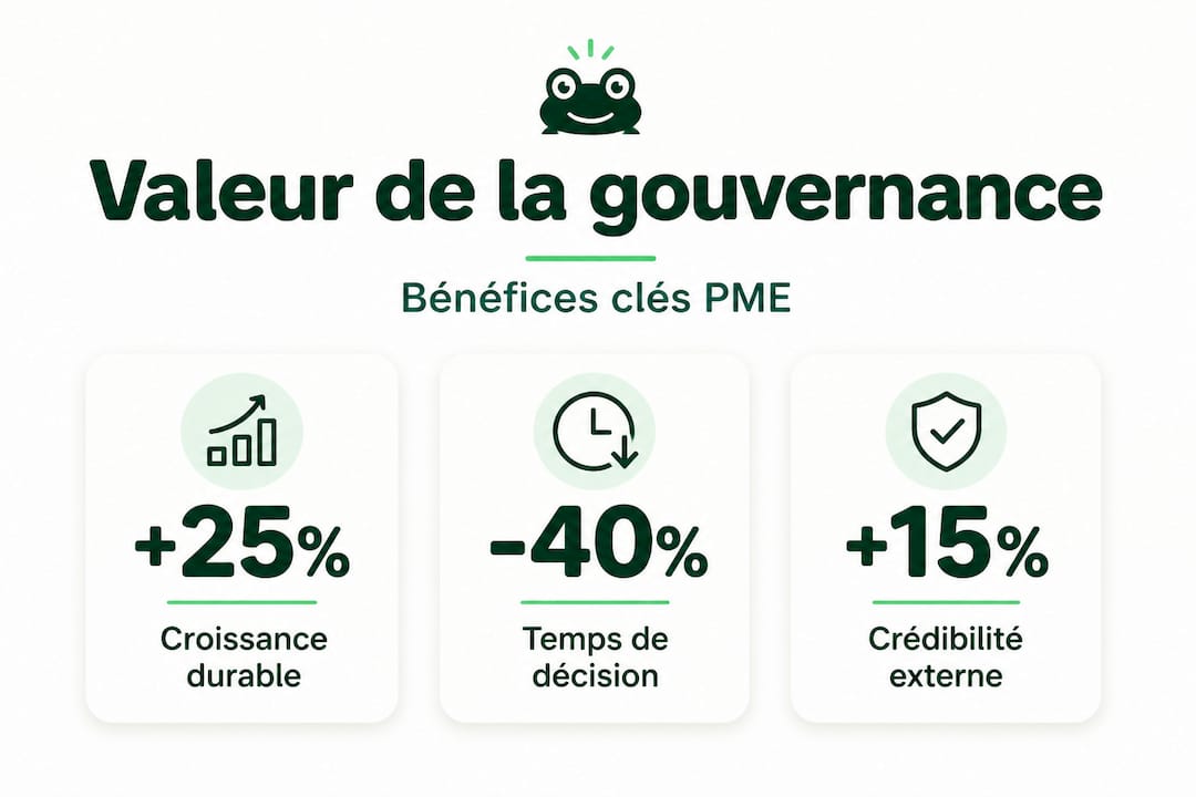 Infographie : les atouts de la gouvernance pour les PME
