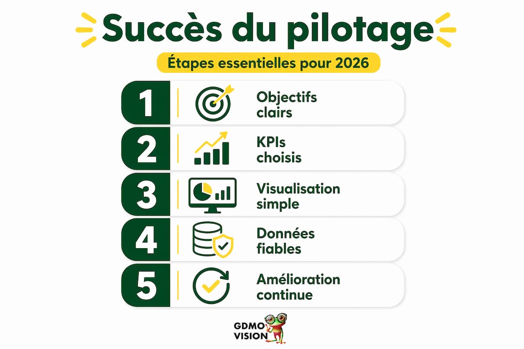 Présentation verticale des étapes essentielles pour une gestion efficace