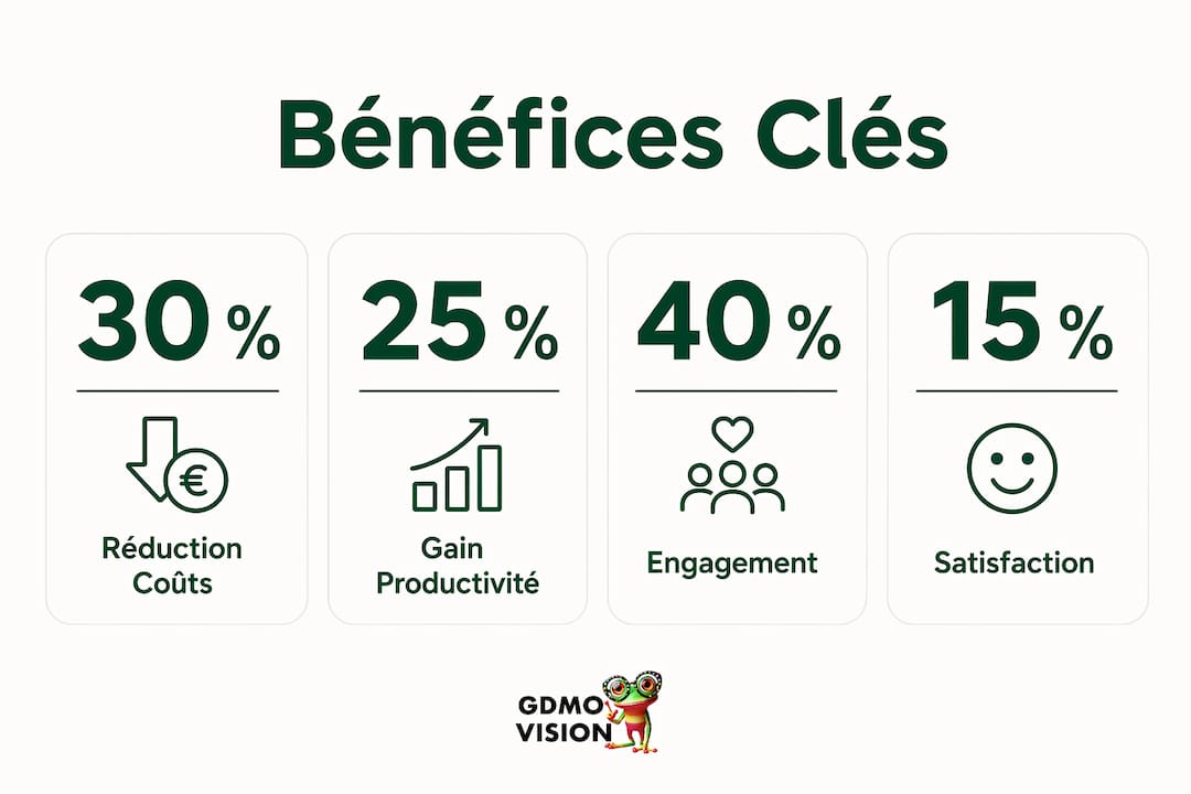 Infographie : les atouts majeurs d’une organisation optimisée