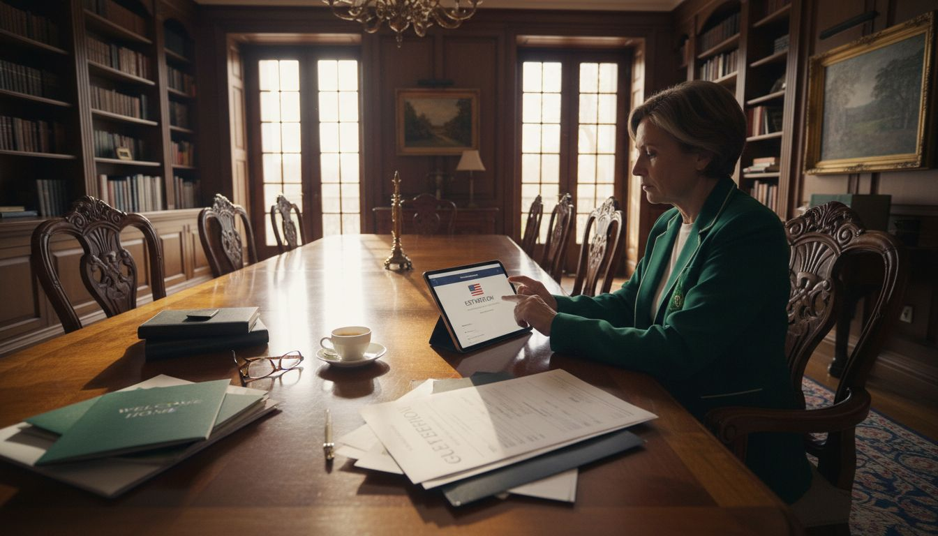 Estate owner manages luxury rental bookings