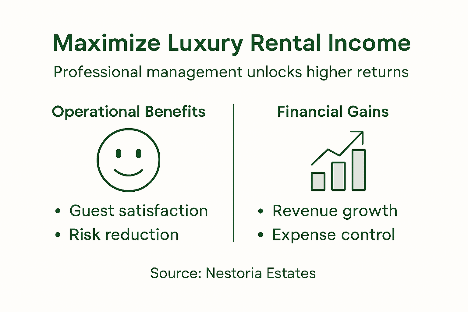 Infographic luxury rental management benefits overview