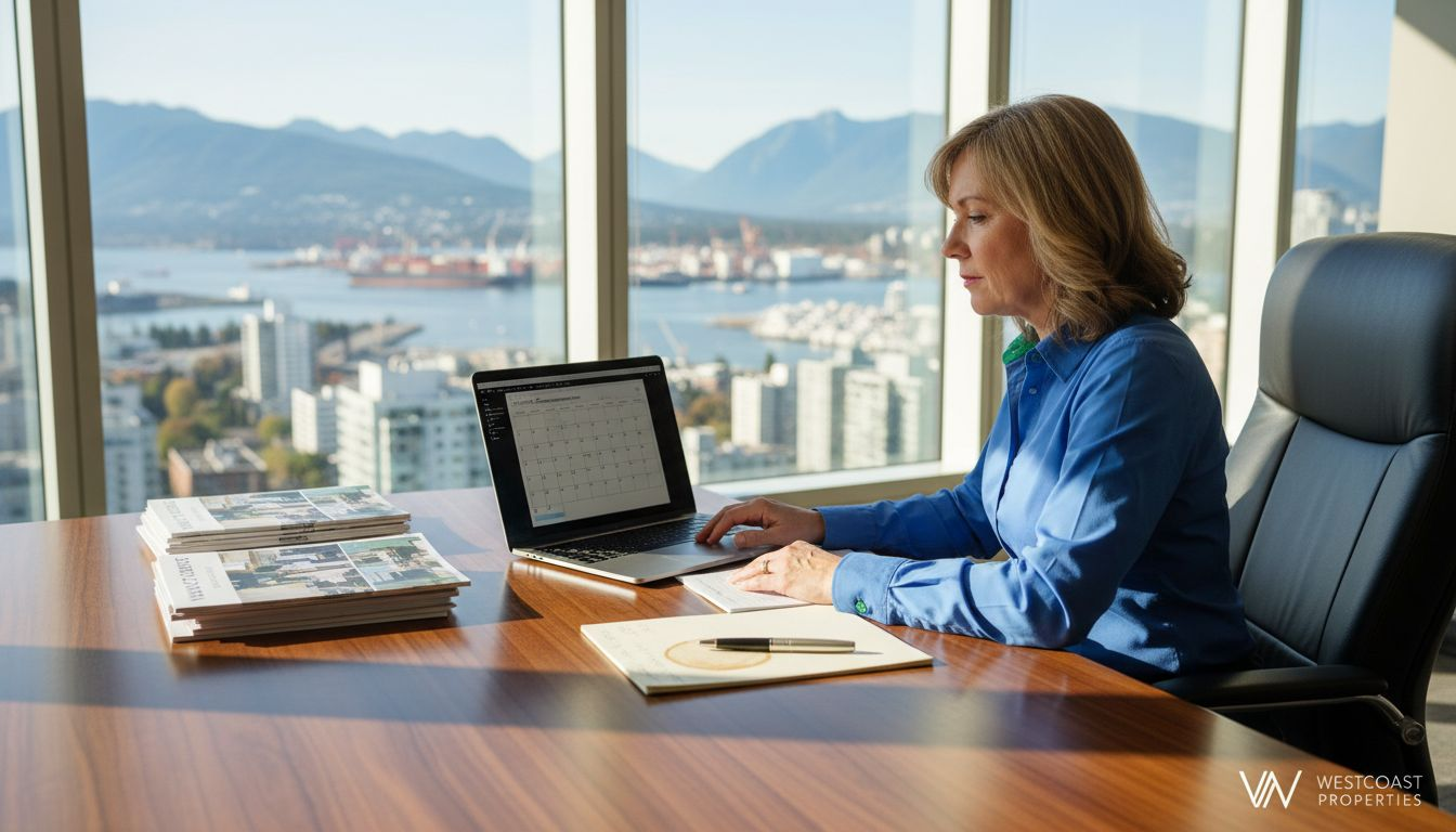 Property manager overseeing luxury rental workflow