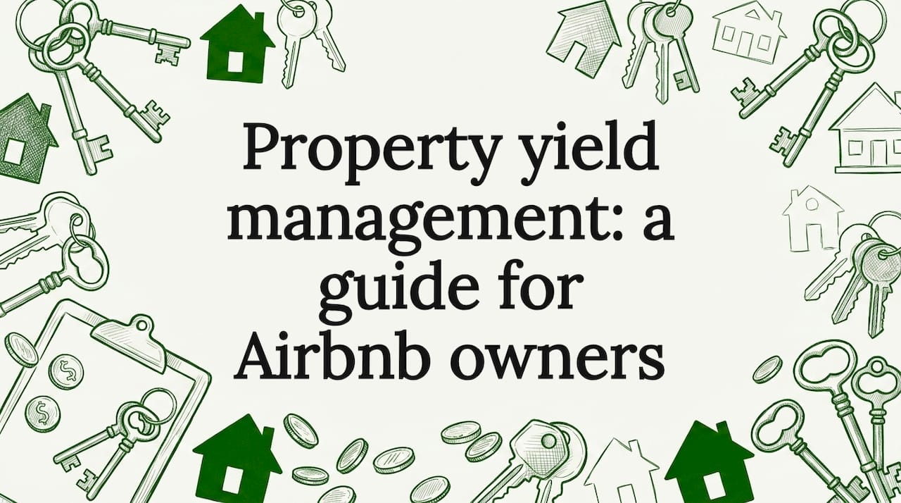 Title card with hand-drawn houses and keys framing clear center