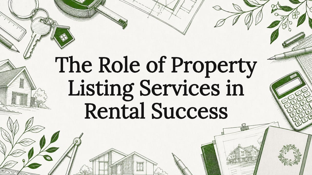 Decorative title card for article 'The Role of Property Listing Services in Rental Success'