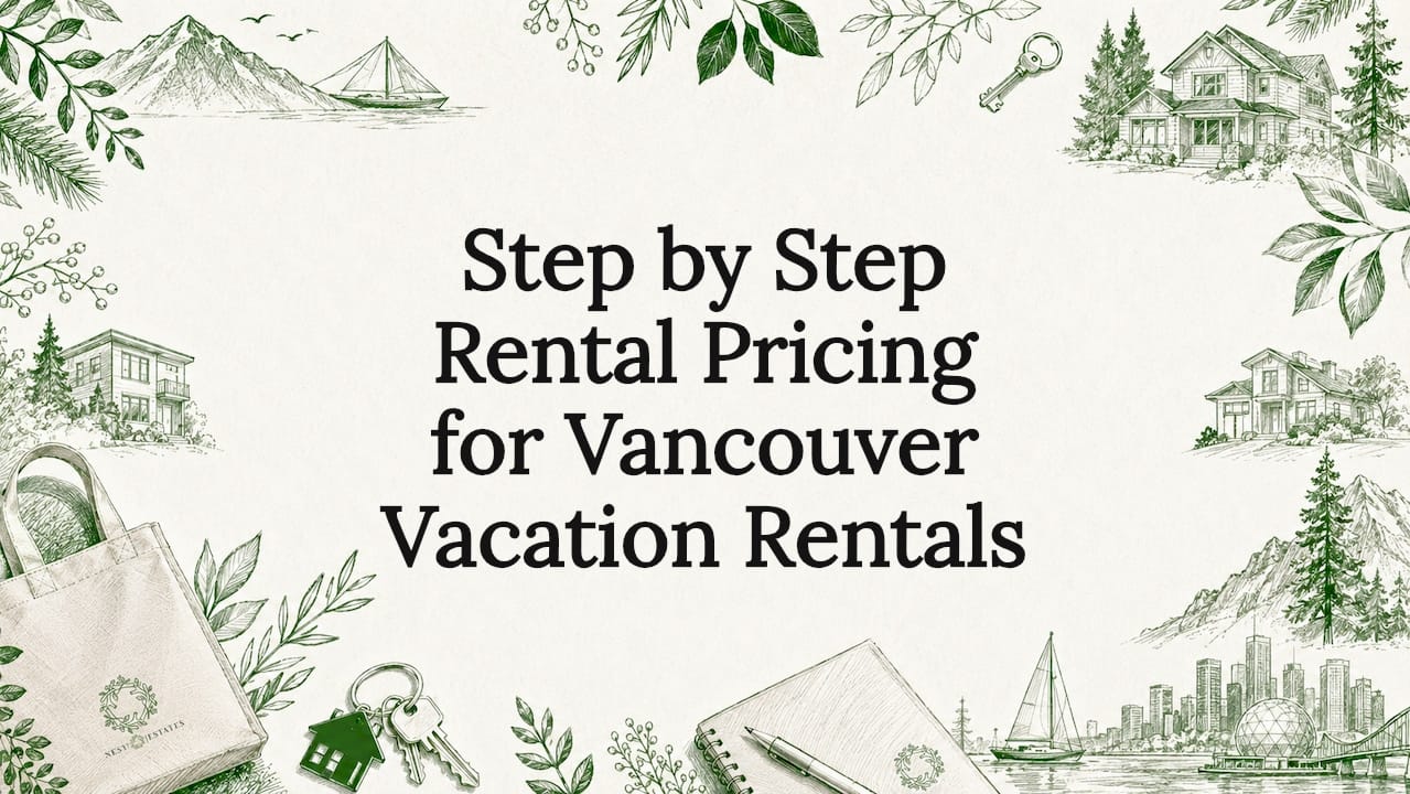 Decorative title card illustration for rental pricing article