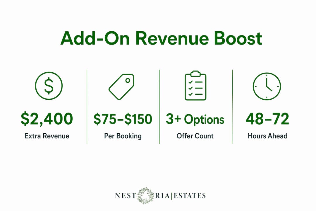 Infographic showing add-ons revenue statistics