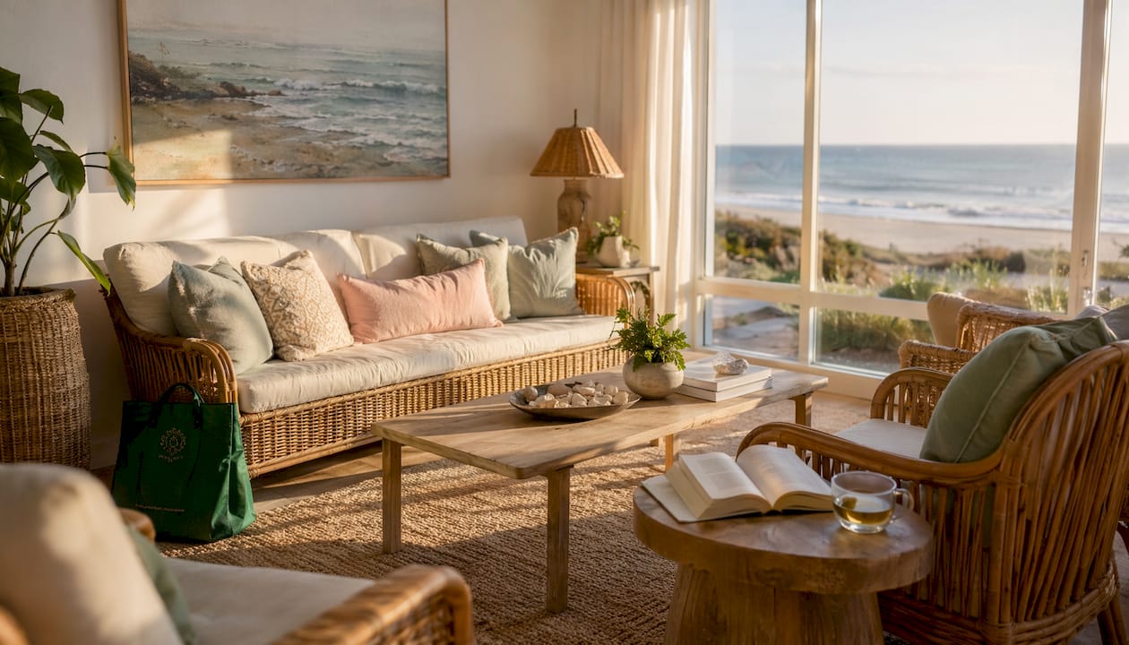 Interior of stylish boutique rental apartment