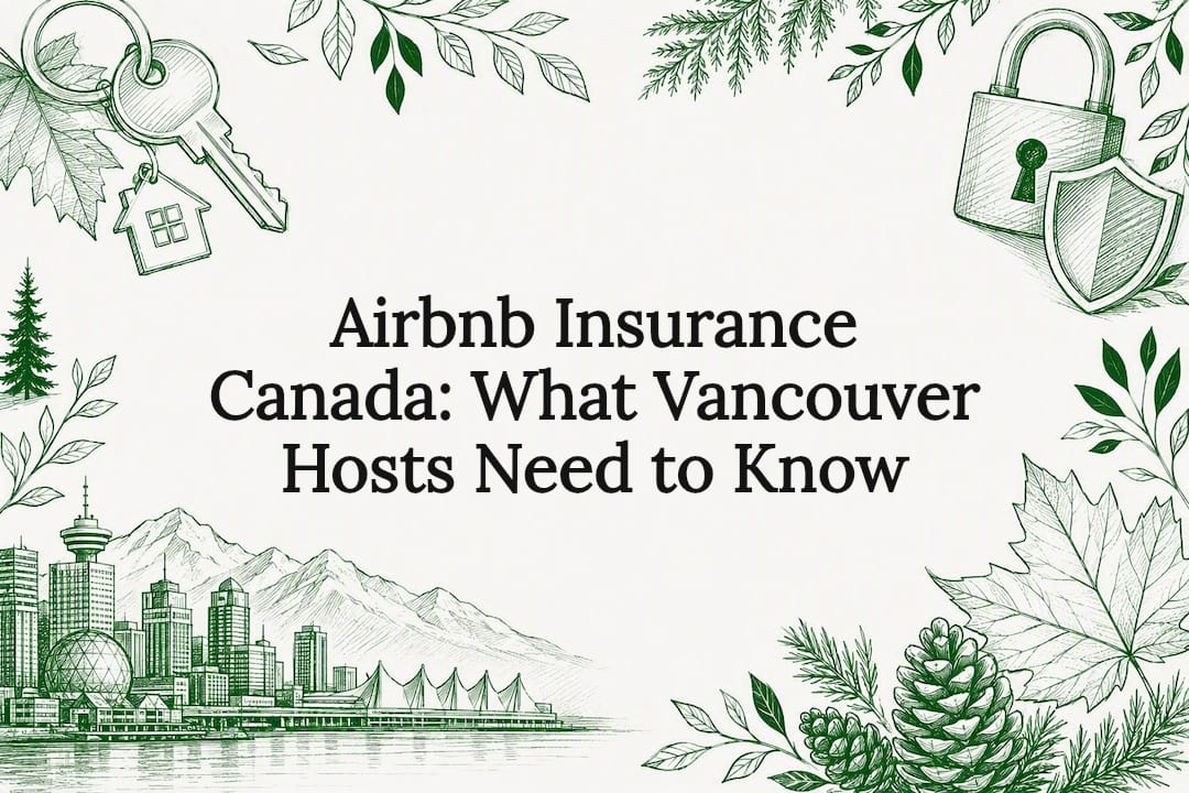 Decorative title card illustration for Airbnb insurance article